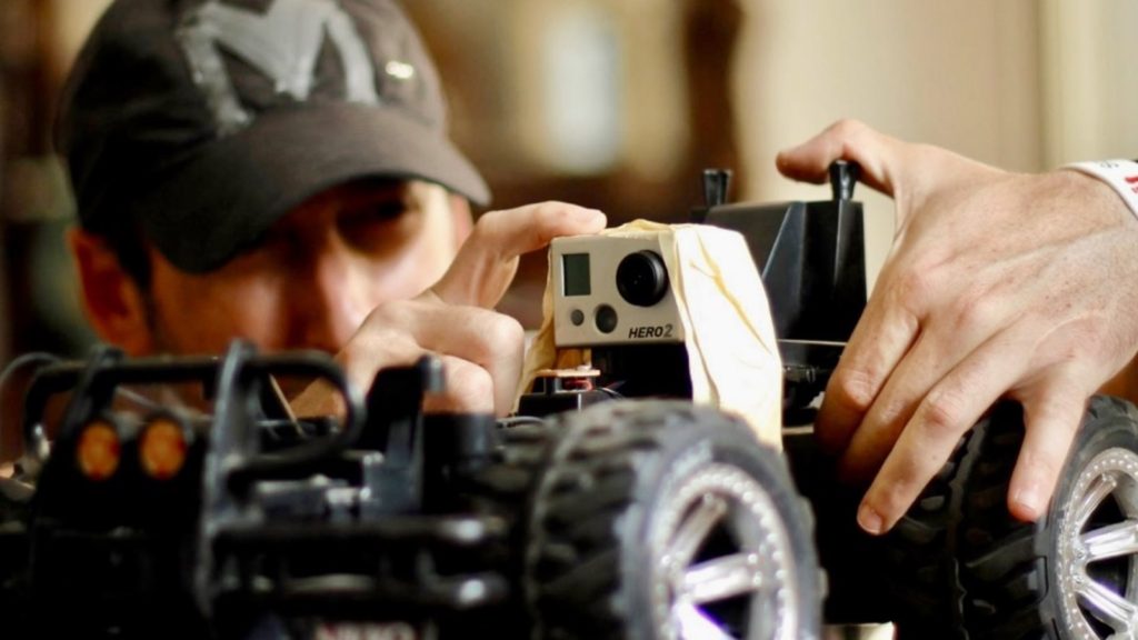 The GoPro HERO2 on an RC car. Picture from 2010. Credit: Y.M.Cinema Magazine