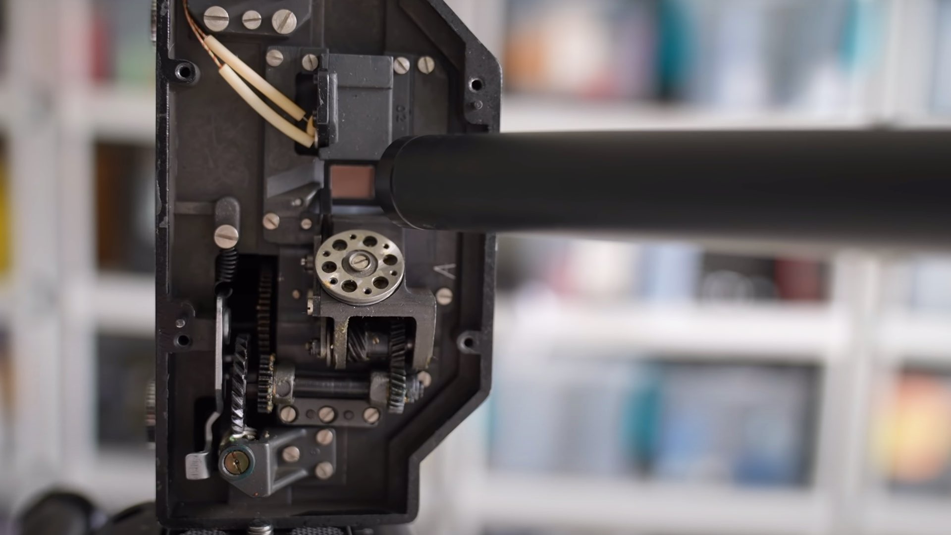 Looking closely at the sensor and moving film.  Image: Slow Mo Guys