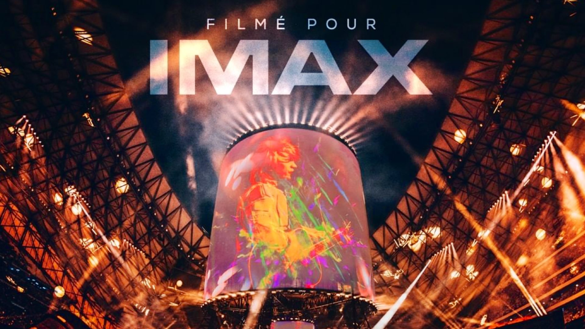 Filmed for IMAX: INDOCHINE -CENTRAL TOUR concert at the Groupama Stadium in Lyon. Picture: IMAX
