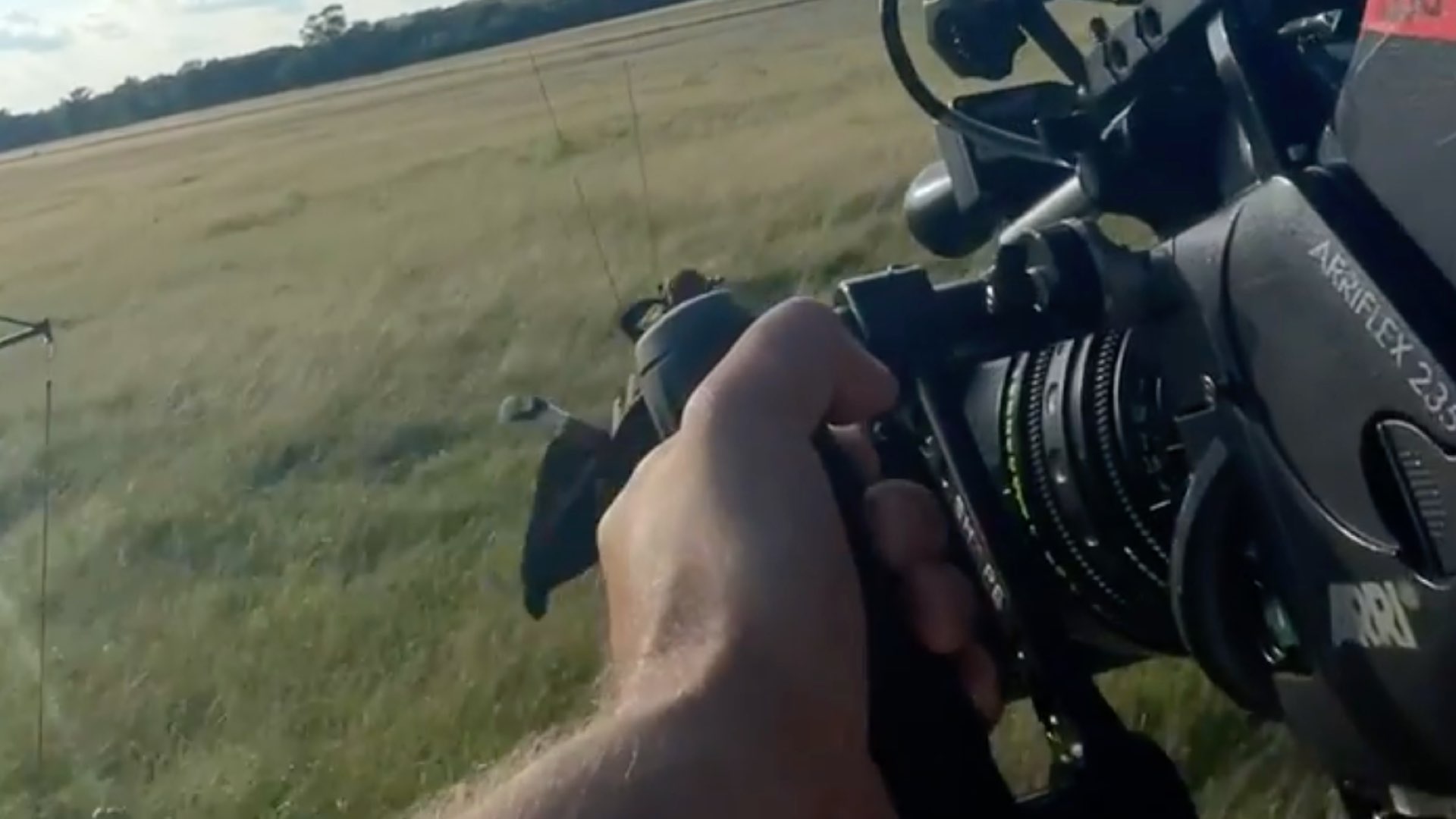 Flying with the ARRIFLEX 235.  Pictured: DP Justin Brown
