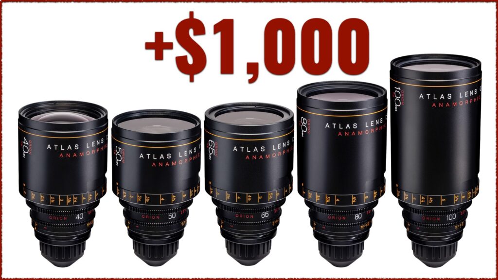Atlas Increases Prices for Some Orion Anamorphic Lenses
