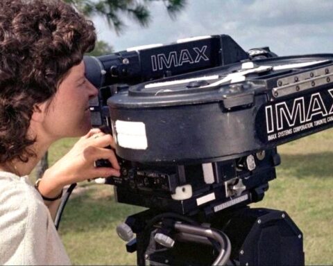 The First IMAX Camera Shooting in Outer Space. Picture: IMAX