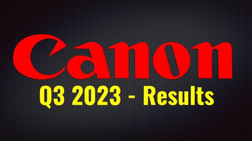 Canon: Third Quarter 2023 Results